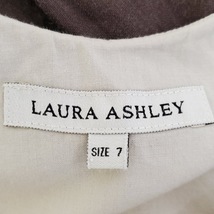 ローラアシュレイ LAURAASHLEY サイズ7 S - ダークブラウン×ベージュ×レッド レディース ノースリーブ/ひざ丈 美品 ワンピース_画像3