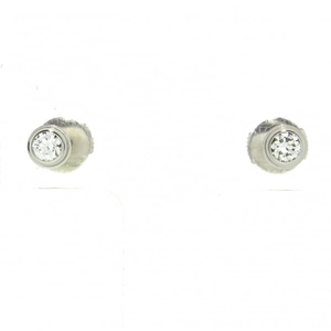  polished # Cartier Cartier earrings B8041400 dam -ru earrings MM/tia man rejedu earrings MM K18WG× diamond 