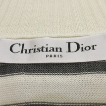 ディオール/クリスチャンディオール DIOR/ChristianDior 長袖セーター/ニット 144S49IB603 IBIZA 綿、シルク アイボリー×ダークグレー_画像3