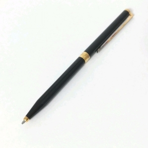 デュポン Dupont ボールペン - 金属素材 黒×ゴールド インクあり(青) ペンの画像1