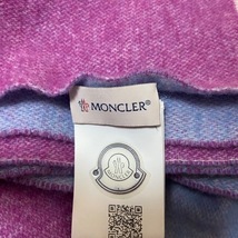 モンクレール MONCLER ストール(ショール) UNI - ウール×ナイロン ピンク×ライトブルー SCIARPA マフラー_画像3