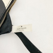 ケイトスペード Kate spade ショルダーバッグ PXRU5344 - PVC(塩化ビニール)×レザー 黒×アイボリー ドット柄 美品 バッグ_画像8