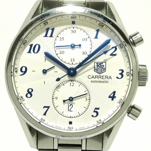 TAG Heuer(タグホイヤー) 腕時計 カレラヘリテージ CAS2111.BA0730 メンズ クロノグラフ/裏スケ 白