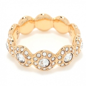  Swarovski SWAROVSKI ring 11 number - Swarovski crystal × metal material Gold × clear beautiful goods accessory ( finger )