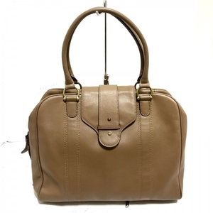  Leilian Leilian handbag - leather beige beautiful goods bag 