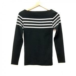  Ralph Lauren RalphLauren long sleeve cut and sewn size M - black × white lady's border tops 