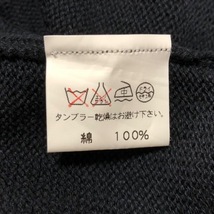 フクゾー FUKUZO 半袖セーター/ニット サイズL - 黒×白 レディース ハイネック/刺繍/竜 トップス_画像4
