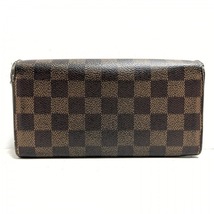 ルイヴィトン LOUIS VUITTON 長財布 N61734 ポルトフォイユサラNM2 ダミエキャンバス エベヌ CA0143 財布 ダミエ_画像2