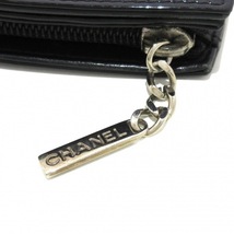 シャネル CHANEL メイクパレット エナメル（レザー） 黒 ココマーク 13番台 財布_画像8