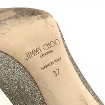 ジミーチュウ JIMMY CHOO パンプス 37 - グリッター シルバー レディース ポインテッドトゥ 靴_画像6