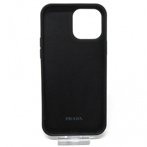プラダ PRADA 携帯電話ケース/スマホカバー - サフィアーノレザー×ラバー 黒 iPhoneケース/iPhone13 Pro MAX 財布の画像2