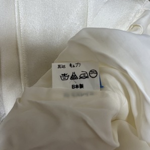 ミズレイコ MS.REIKO スカートセットアップ - アイボリー×白 レディース 肩パッド/リーフ レディーススーツの画像5