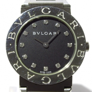 BVLGARI(ブルガリ) 腕時計 BB26SS レディース ダイヤインデックス 黒の画像1