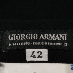 ジョルジオアルマーニ GIORGIOARMANI ロングスカート サイズ42 M - 黒 レディース シルク ボトムスの画像3