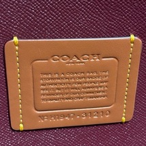 コーチ COACH トートバッグ 31210 チャーリー キャリーオール シグネチャー キャンバス PVC(塩化ビニール)×レザー ダークグレー×黒 美品_画像8