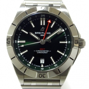 BREITLING(ブライトリング) 腕時計■美品 クロノマット オートマチック GMT 40 A32398101L1A1 / A32398 メンズ SS グリーン