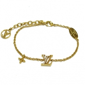  Louis Vuitton LOUIS VUITTON bracele M00587 brass reLV Aiko nik metal material Gold × clear TE2242 accessory ( arm )