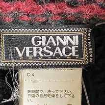 ジャンニヴェルサーチ GIANNIVERSACE 長袖セーター/ニット - 黒×ピンク×ダークグリーン メンズ クルーネック トップス_画像3