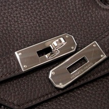 エルメス HERMES ハンドバッグ バーキン40 トリヨンクレマンス ショコラ シルバー金具 □J バッグ_画像5