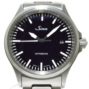 Sinn(ジン) 腕時計 - 556 メンズ 裏スケ/SS 黒の画像1