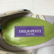 エミリオプッチ EMILIO PUCCI パンプス 36 - キャンバス×ストロー×レザー ライトパープル×ライトブルー×マルチ レディース 靴_画像5