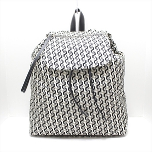 ゲラルディーニ GHERARDINI リュックサック/バックパック - ナイロン×レザー 白×黒×グレー 美品 バッグ