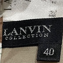 ランバンコレクション LANVIN COLLECTION ロングスカート サイズ40 M - ブラウンベージュ×白×グリーン レディース 花柄 美品 ボトムス_画像3