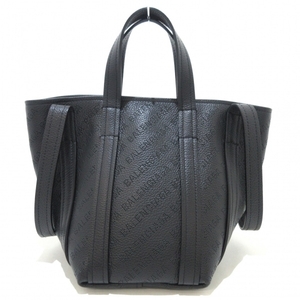  Balenciaga BALENCIAGA большая сумка 672793 Every teiXS North sa незначительный кожа чёрный перфорирование сумка 