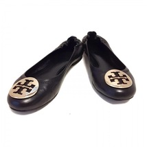 トリーバーチ TORY BURCH フラットシューズ - レザー×金属素材 黒×ゴールド レディース 靴_画像2