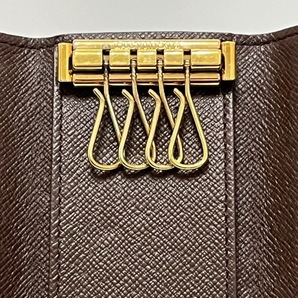 ルイヴィトン LOUIS VUITTON キーケース N62631 ミュルティクレ4 ダミエキャンバス エベヌ TH0053 財布 ダミエの画像4