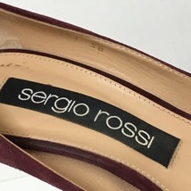 セルジオロッシ sergio rossi パンプス 38 - スエード ボルドー レディース 靴_画像5