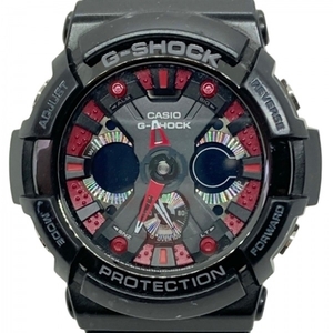 CASIO(カシオ) 腕時計 G-SHOCK GA-200SH メンズ アナデジ 黒×レッド