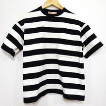 トラディショナルウェザーウェア TRADITIONAL WEATHERWEAR 半袖Tシャツ サイズXS - 黒×白 レディース ボーダー 美品 トップス_画像1