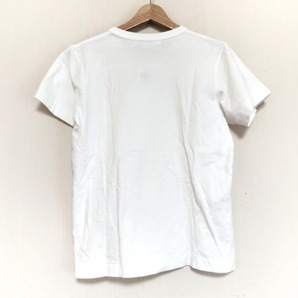 プレイコムデギャルソン PLAY COMMEdesGARCONS 半袖Tシャツ サイズM - 白×レッド×黒 レディース クルーネック/刺繍/ハート トップスの画像2