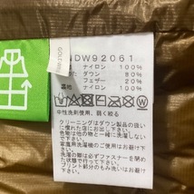 ノースフェイス THE NORTH FACE ダウンジャケット サイズM NDW92061 エクスプローラーパーセルダウンカーディガン ゴールド メンズ_画像4