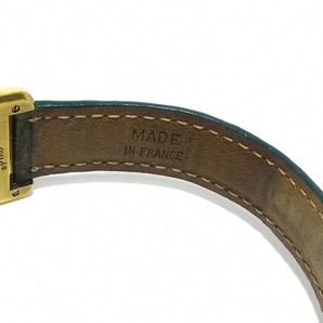 Cartier(カルティエ) 腕時計 マストタンクヴェルメイユ W1005554 レディース 925/クロコベルト シルバーの画像9