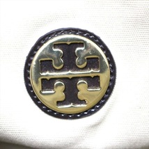 トリーバーチ TORY BURCH トートバッグ ナイロン×エナメル（レザー） カーキ×ダークブラウン ロゴ バッグ_画像8