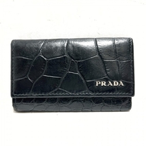 プラダ PRADA キーケース - レザー 黒 6連フック/型押し加工 財布_画像1