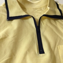 レリアン Leilian 半袖ポロシャツ サイズ11 M - イエロー×黒 レディース トップス_画像8