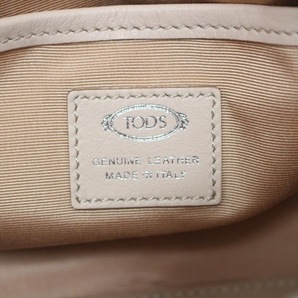 トッズ TOD'S ハンドバッグ Dスタイリングマイクロ レザー ベージュ 美品 バッグの画像8