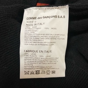 コムデギャルソンシャツ COMMEdesGARCONS SHIRT 長袖セーター/ニット サイズL - 黒×レッド×イエロー メンズ Vネック/チェック柄 トップスの画像5