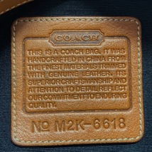 コーチ COACH ハンドバッグ 6618 ミニシグネチャー柄 ジャガード×レザー 黒×ライトグレー バッグ_画像8