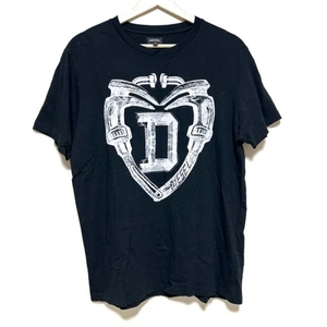 ディーゼル DIESEL 半袖Tシャツ サイズM - 黒×白 メンズ クルーネック/M トップス