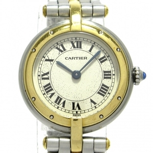 Cartier( Cartier ) wristwatch bread tail Vendome lady's SS×K18YG/1 low ivory 