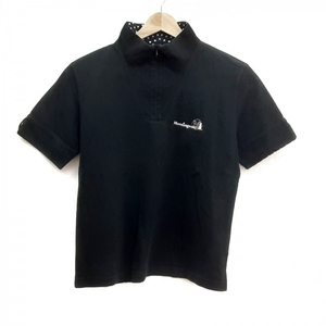 マンシングウェア Munsingwear 半袖ポロシャツ サイズM - 黒 レディース トップス