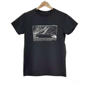 ノースフェイス THE NORTH FACE 半袖Tシャツ サイズS - 黒×白 レディース クルーネック 美品 トップス