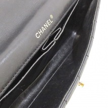 シャネル CHANEL ショルダーバッグ A15316 チョコバー ラムスキン 黒 レディース チェーンショルダー/ゴールド金具 8番台 バッグ_画像6