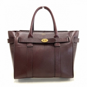 マルベリー MULBERRY ハンドバッグ スモール ジップド ベイズウォーター レザー バーガンディ(ボルドー) バッグ