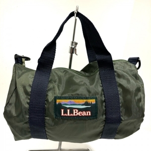 エルエルビーン L.L.Bean ハンドバッグ ナイロン ダークネイビー×カーキ バッグ