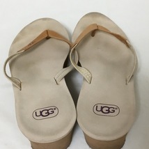 アグ UGG ビーチサンダル 23 1006346 ルビー ラバー ベージュ×ライトブラウン レディース ウェッジソール 靴_画像7